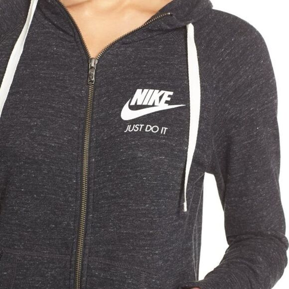 NIKE Gym Zip Gray Hoodie Jacket M - Picture 3 of 9